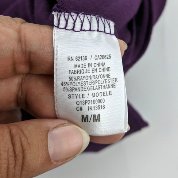 Guess One Shoulder Studs Embellished Top/Blouse M - Picture 7 of 7